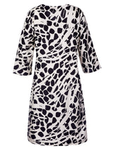 Kleid Alva, Schwarz Animal Print