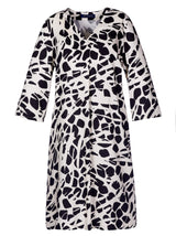 Kleid Alva, Schwarz Animal Print